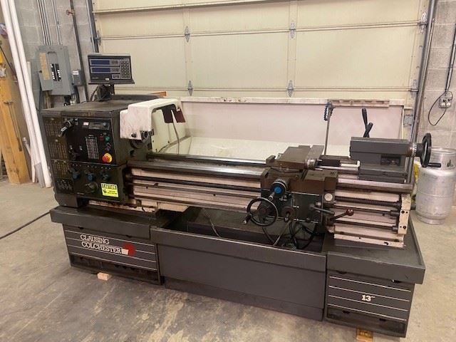 20061 - 13" X 50" CLAUSING COLCHESTER #8015VS VARIABLE SPEED ENGINE LATHE