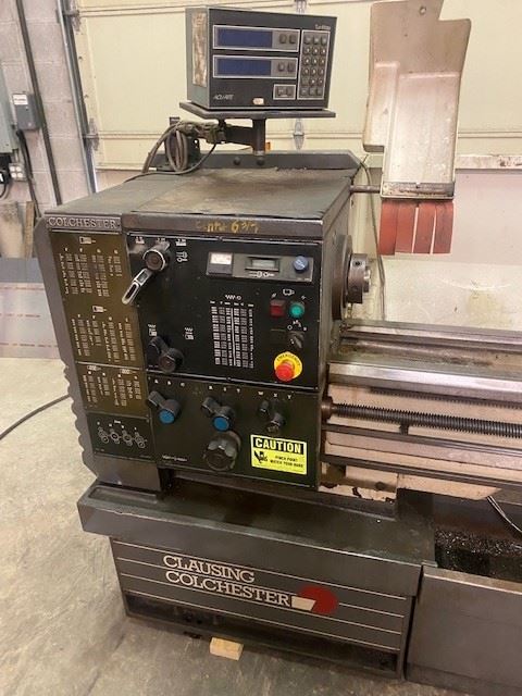 20061 - 13" X 50" CLAUSING COLCHESTER #8015VS VARIABLE SPEED ENGINE LATHE